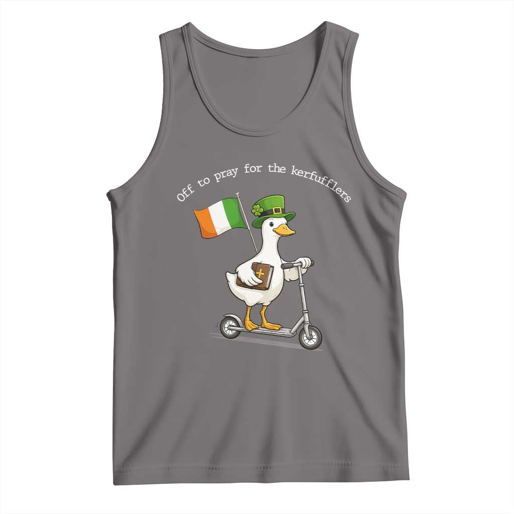 Funny Goose Christian St Patrick's Day Tank Top Off To Pray For The Kerfufflers