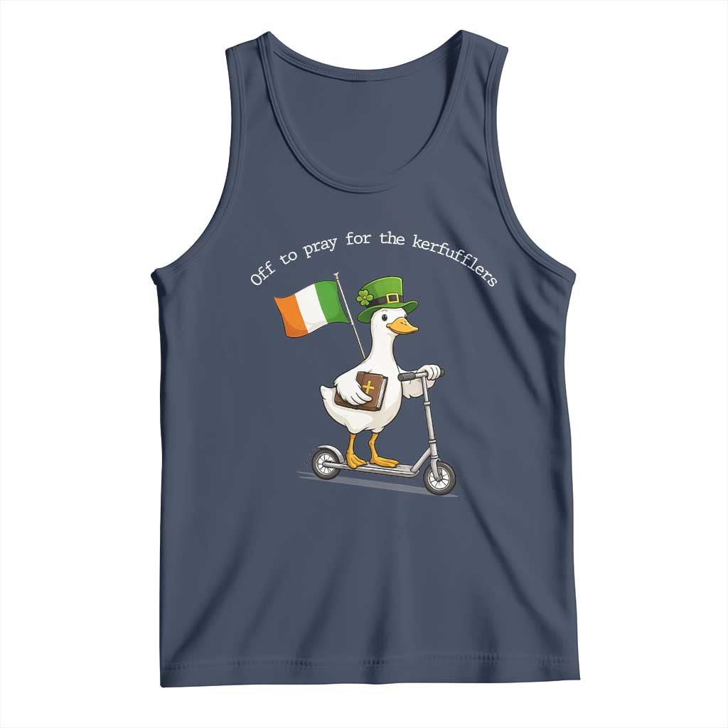 Funny Goose Christian St Patrick's Day Tank Top Off To Pray For The Kerfufflers