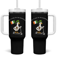 Funny Goose Christian St Patrick's Day Tumbler With Handle Off To Pray For The Kerfufflers