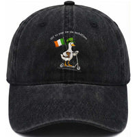 Funny Goose Christian St Patrick's Day Washed Cotton Baseball Cap Off To Pray For The Kerfufflers