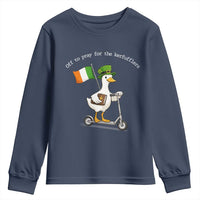 Funny Goose Christian St Patrick's Day Youth Sweatshirt Off To Pray For The Kerfufflers