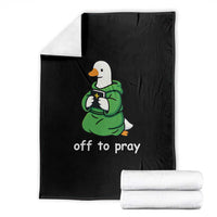 Christian Goose St Patrick's Day Throw Blanket Off To Pray