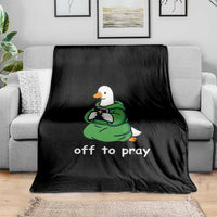 Christian Goose St Patrick's Day Throw Blanket Off To Pray