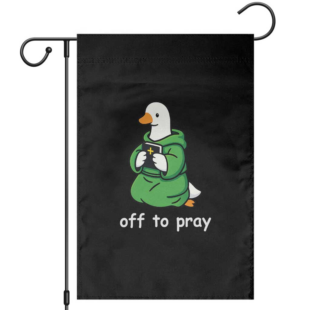 Christian Goose St Patrick's Day Garden Flag Off To Pray