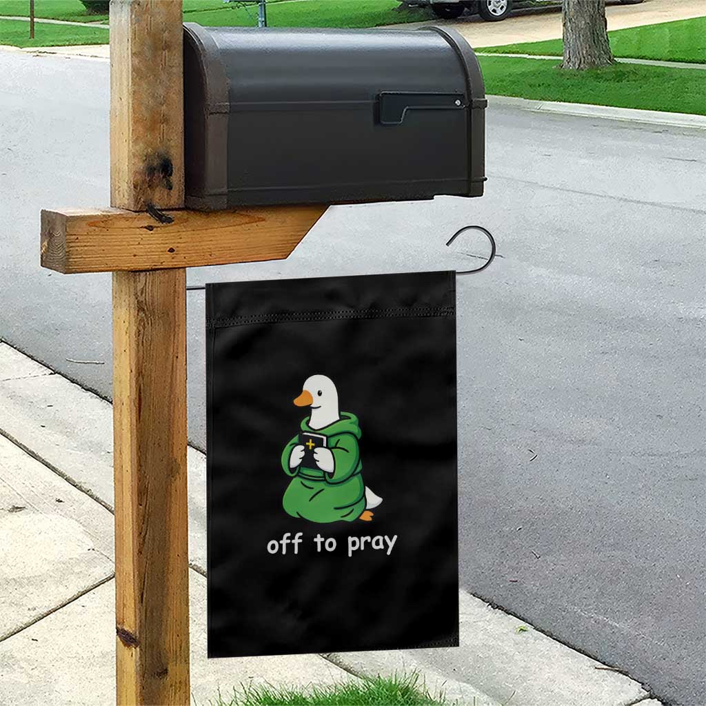 Christian Goose St Patrick's Day Garden Flag Off To Pray