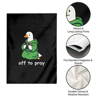 Christian Goose St Patrick's Day Garden Flag Off To Pray