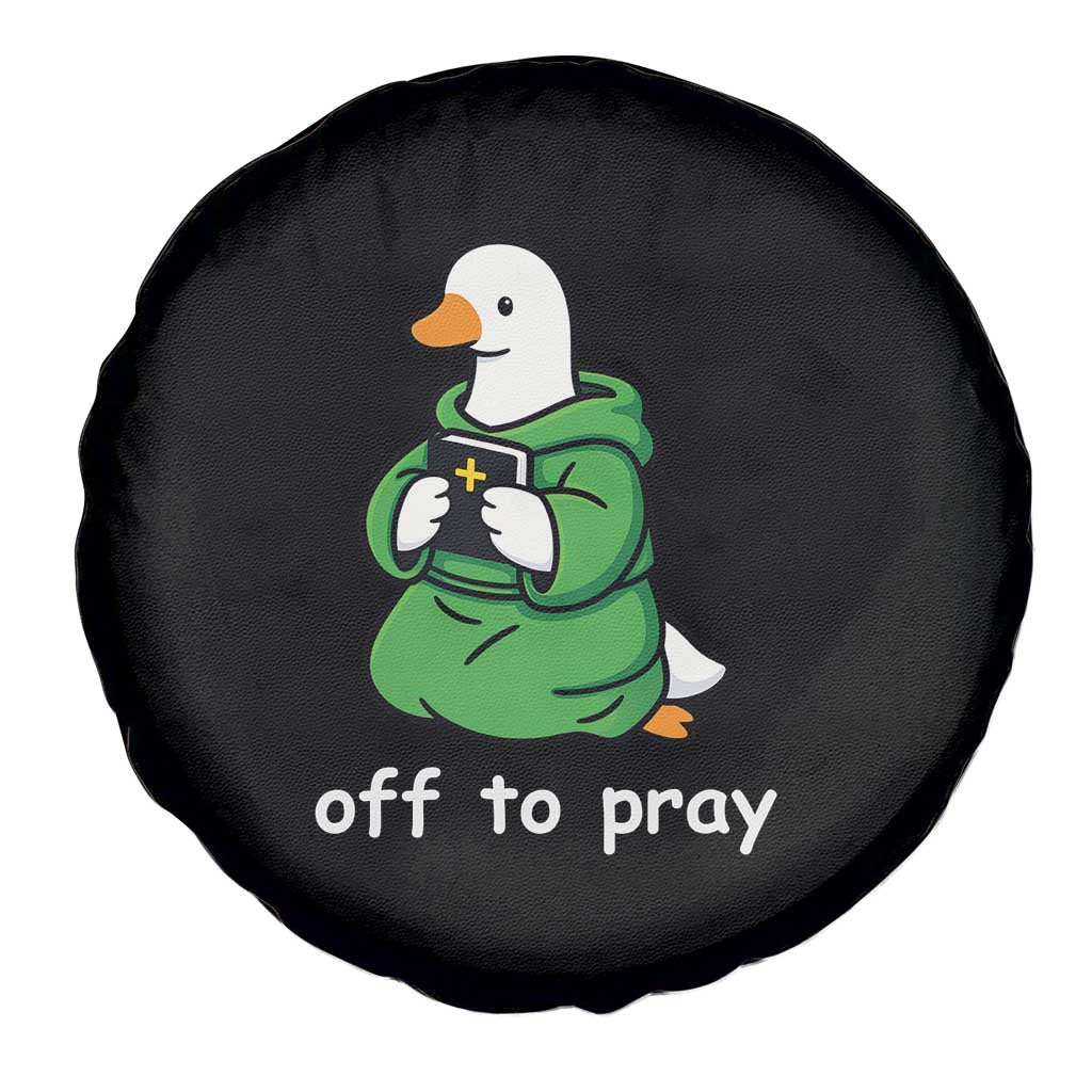 Christian Goose St Patrick's Day Spare Tire Cover Off To Pray