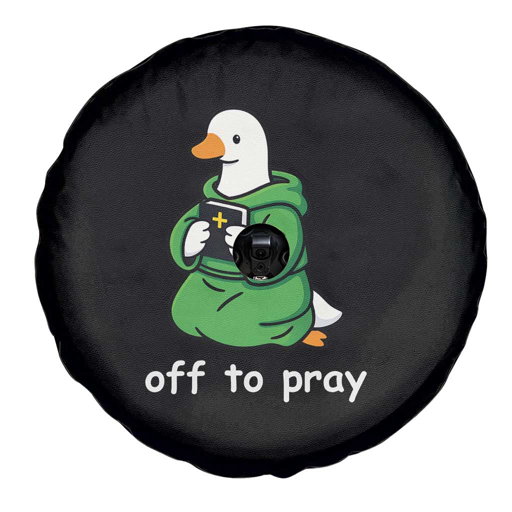 Christian Goose St Patrick's Day Spare Tire Cover Off To Pray