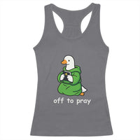 Christian Goose St Patrick's Day Racerback Tank Top Off To Pray