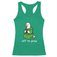 Christian Goose St Patrick's Day Racerback Tank Top Off To Pray