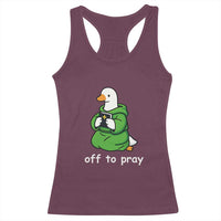 Christian Goose St Patrick's Day Racerback Tank Top Off To Pray