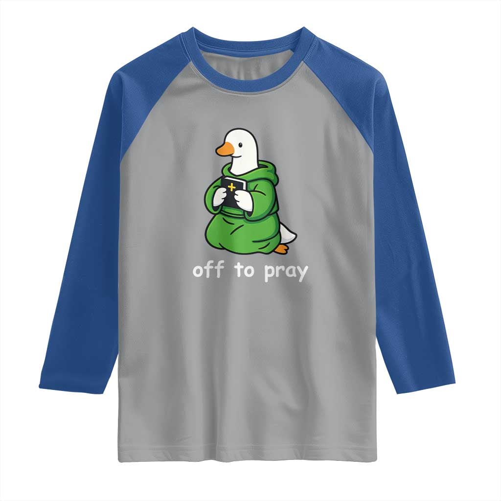 Christian Goose St Patrick's Day Raglan Shirt Off To Pray