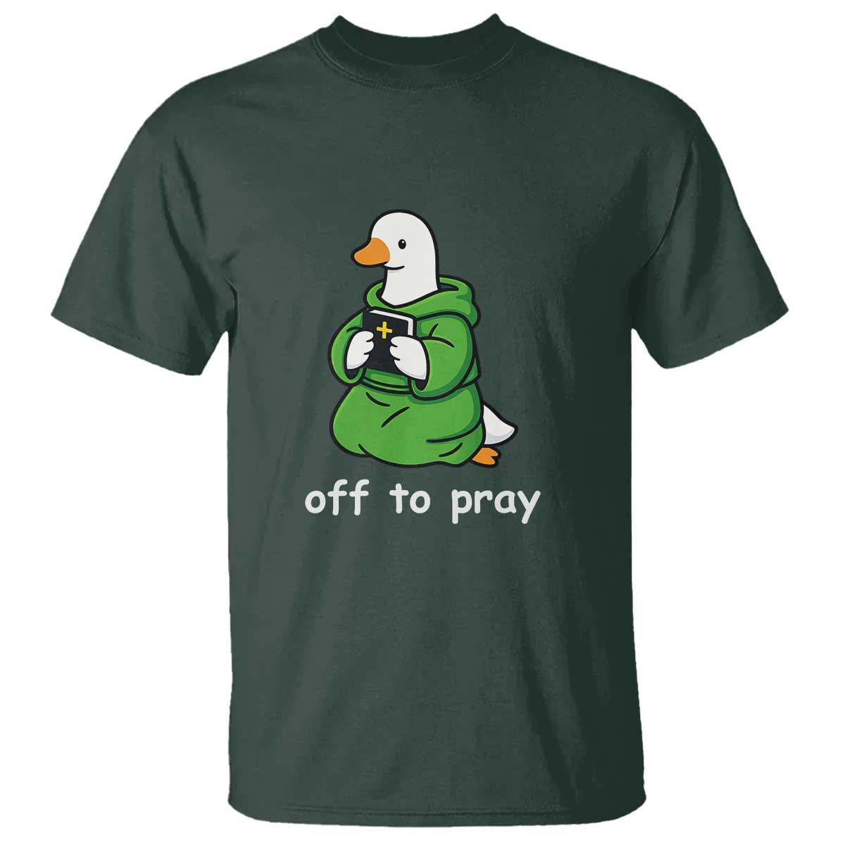 Christian Goose St Patrick's Day T Shirt Off To Pray