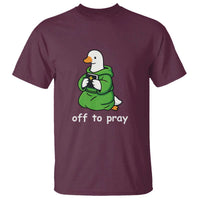 Christian Goose St Patrick's Day T Shirt Off To Pray