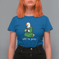 Christian Goose St Patrick's Day T Shirt For Women Off To Pray