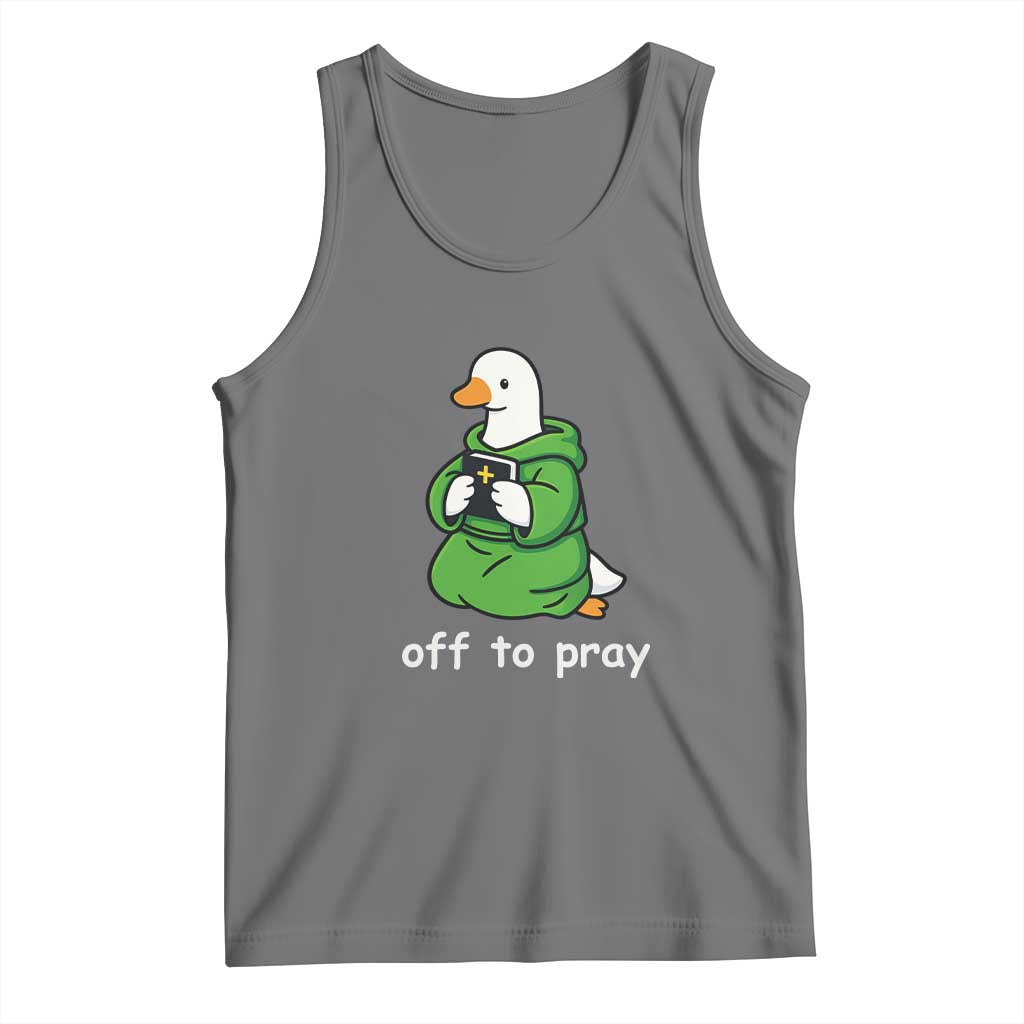 Christian Goose St Patrick's Day Tank Top Off To Pray