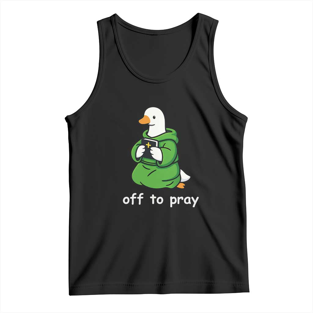 Christian Goose St Patrick's Day Tank Top Off To Pray
