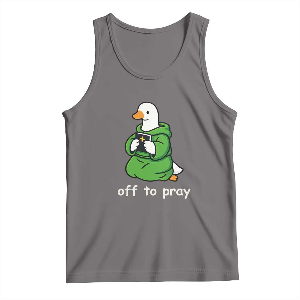 Christian Goose St Patrick's Day Tank Top Off To Pray