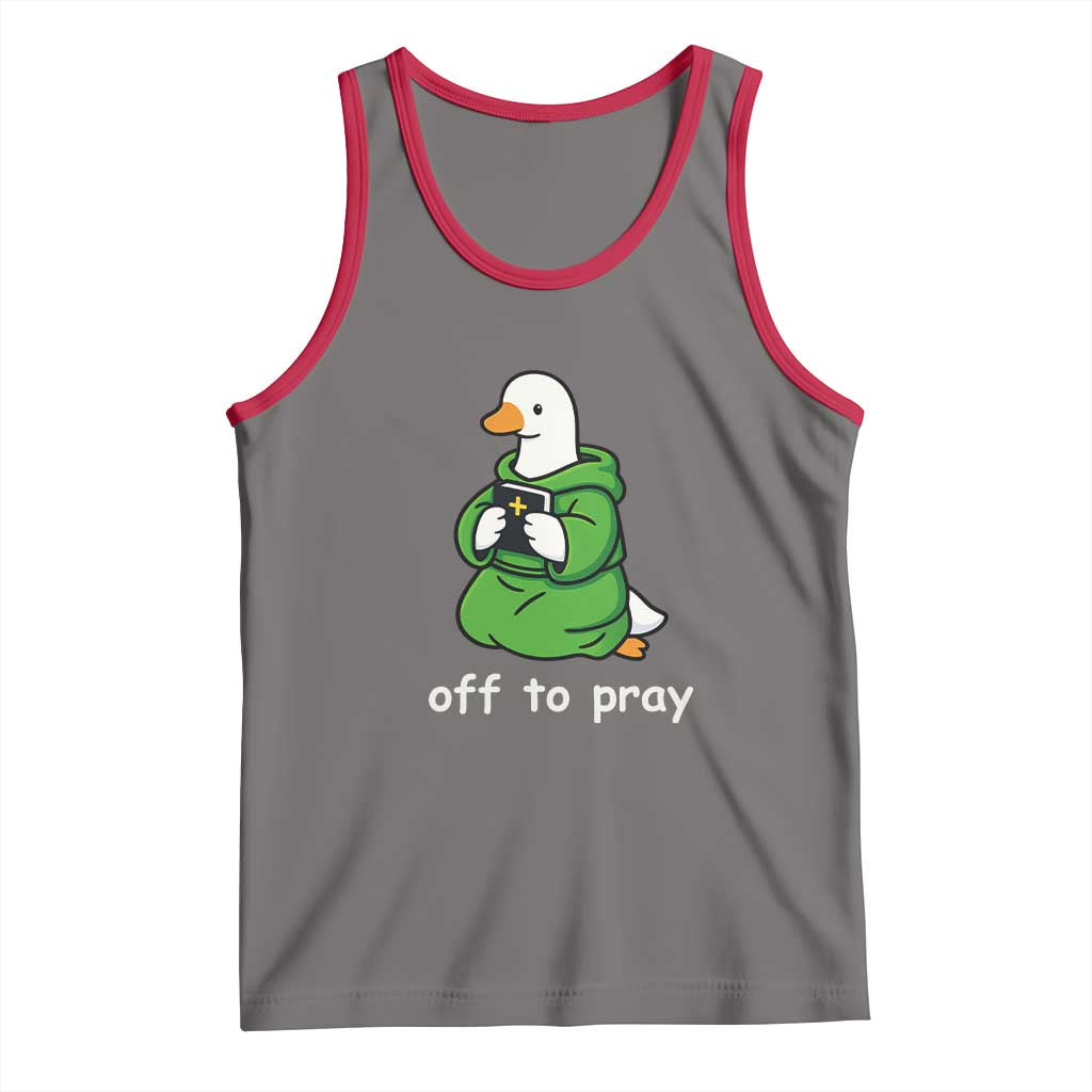 Christian Goose St Patrick's Day Tank Top Off To Pray
