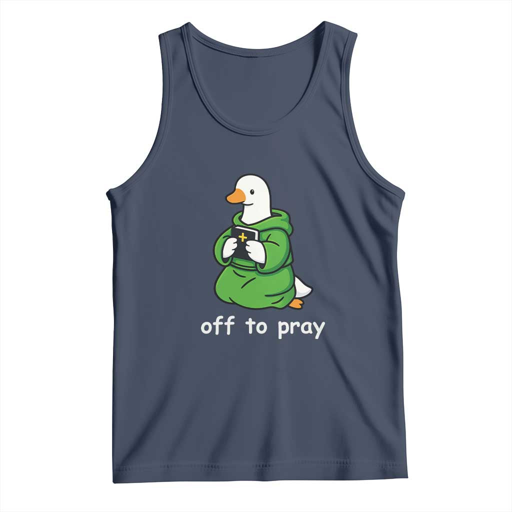 Christian Goose St Patrick's Day Tank Top Off To Pray