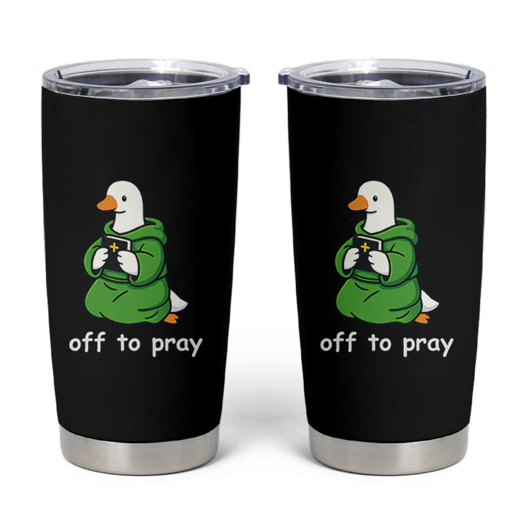 Christian Goose St Patrick's Day Tumbler Cup Off To Pray