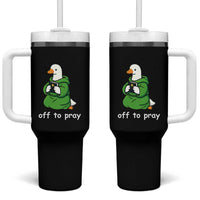 Christian Goose St Patrick's Day Tumbler With Handle Off To Pray