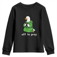 Christian Goose St Patrick's Day Youth Sweatshirt Off To Pray