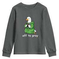 Christian Goose St Patrick's Day Youth Sweatshirt Off To Pray