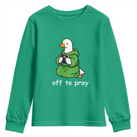 Christian Goose St Patrick's Day Youth Sweatshirt Off To Pray