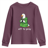 Christian Goose St Patrick's Day Youth Sweatshirt Off To Pray