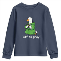 Christian Goose St Patrick's Day Youth Sweatshirt Off To Pray