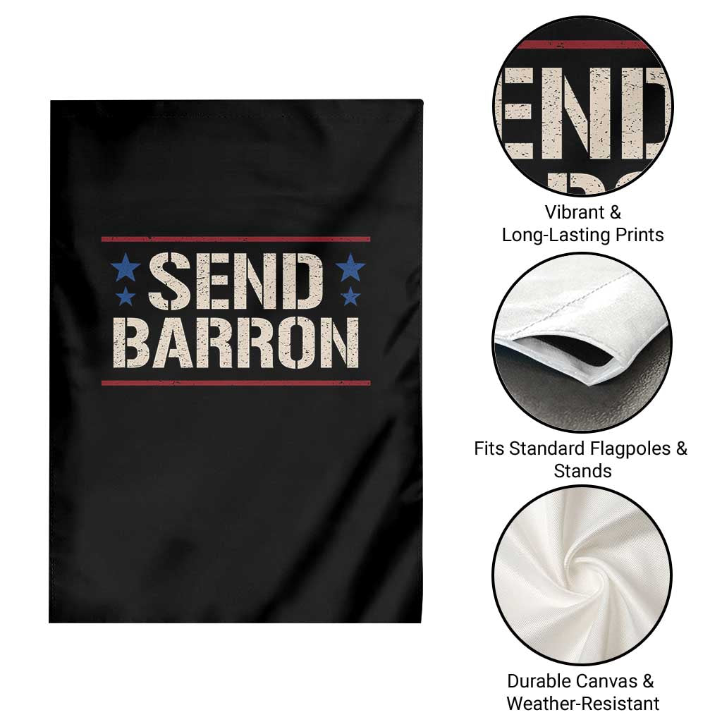 Send Barron Garden Flag Viral Hashtag Political Protest