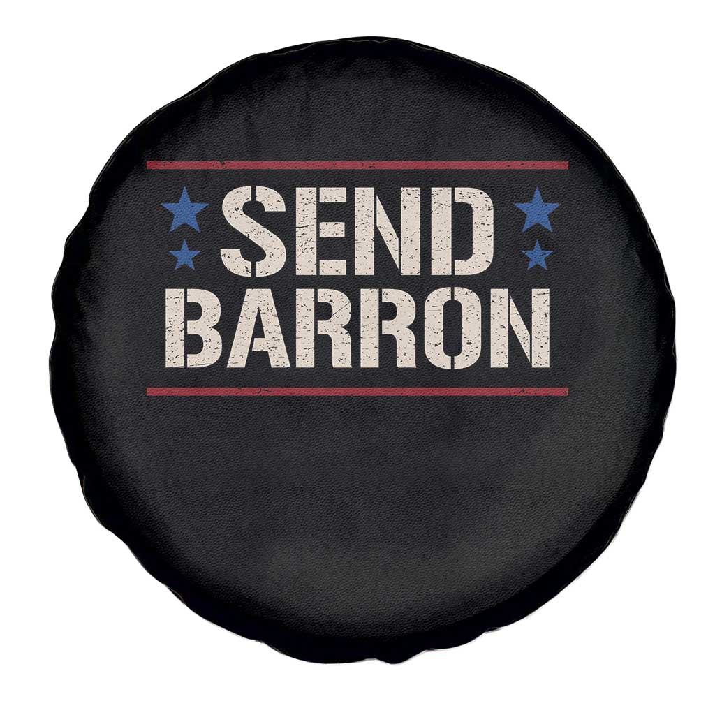 Send Barron Spare Tire Cover Viral Hashtag Political Protest
