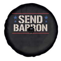 Send Barron Spare Tire Cover Viral Hashtag Political Protest