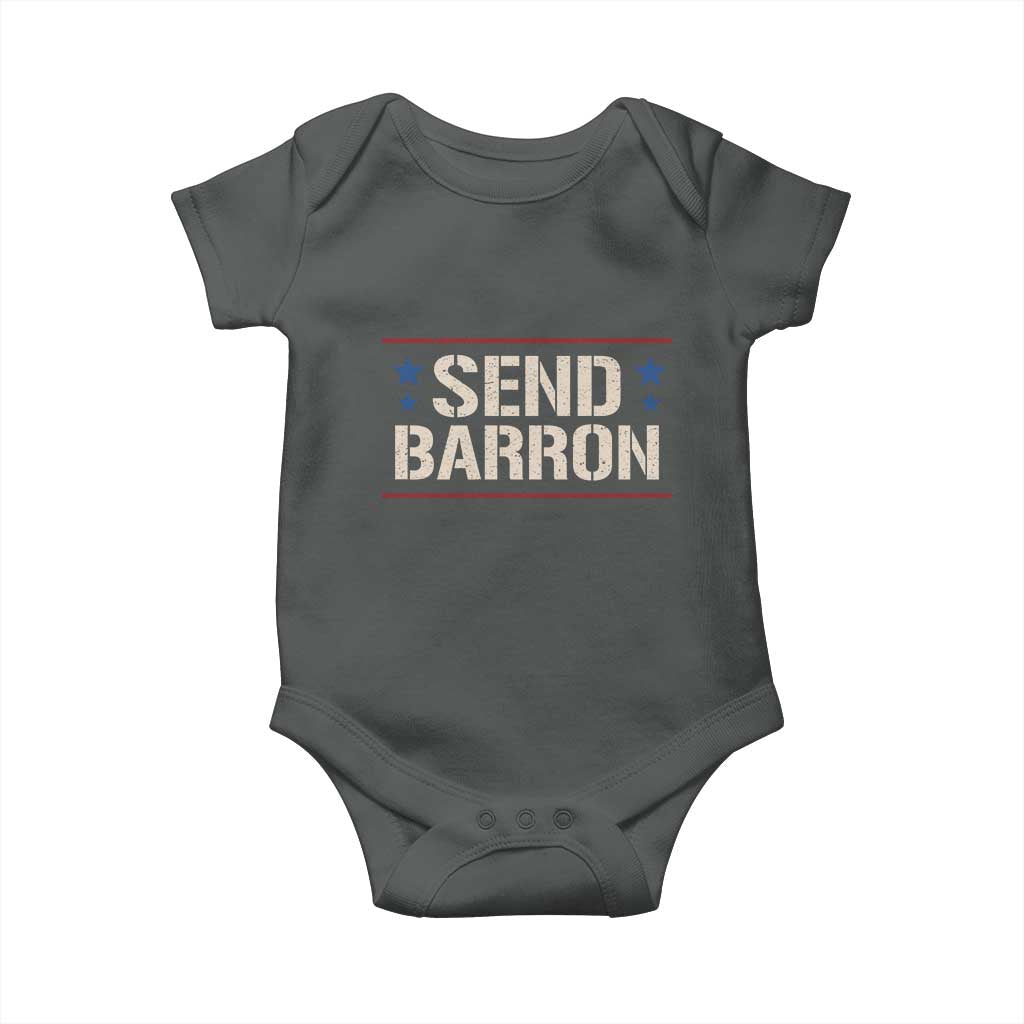 Send Barron Baby Onesie Viral Hashtag Political Protest