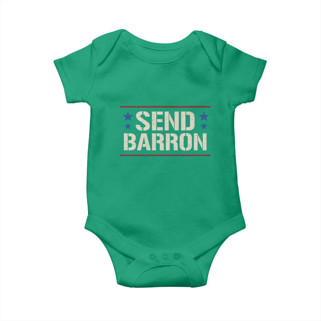 Send Barron Baby Onesie Viral Hashtag Political Protest