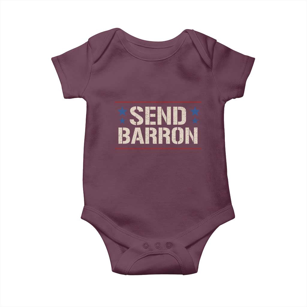 Send Barron Baby Onesie Viral Hashtag Political Protest