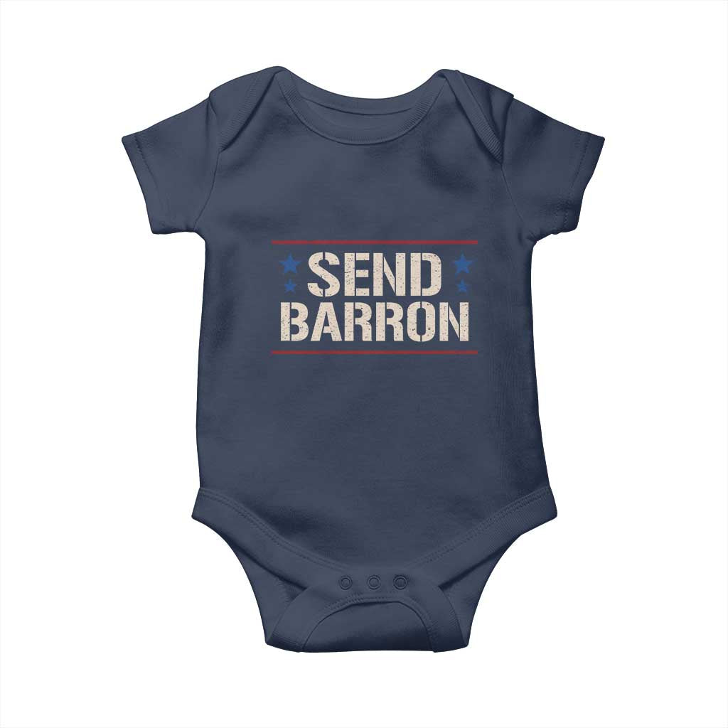 Send Barron Baby Onesie Viral Hashtag Political Protest