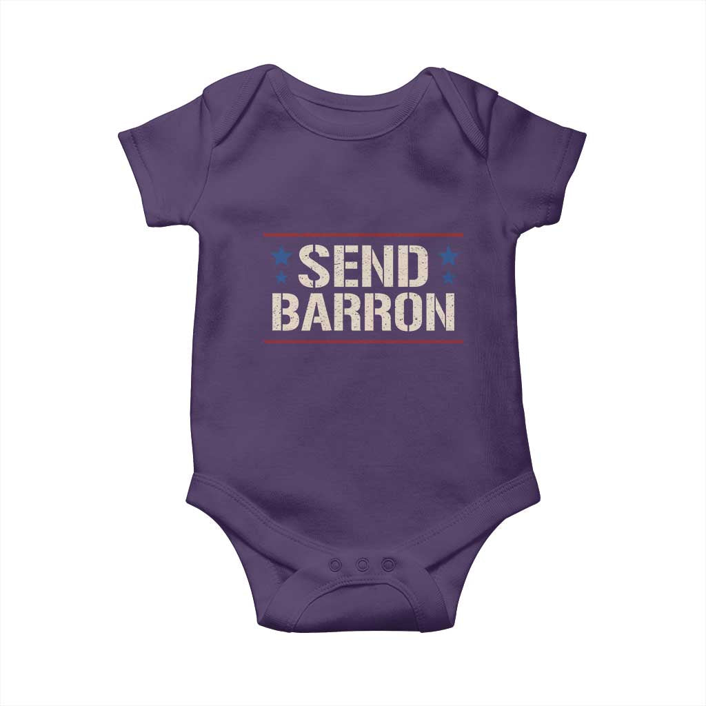Send Barron Baby Onesie Viral Hashtag Political Protest