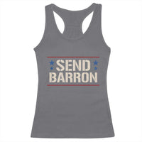 Send Barron Racerback Tank Top Viral Hashtag Political Protest