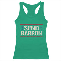 Send Barron Racerback Tank Top Viral Hashtag Political Protest