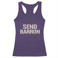 Send Barron Racerback Tank Top Viral Hashtag Political Protest