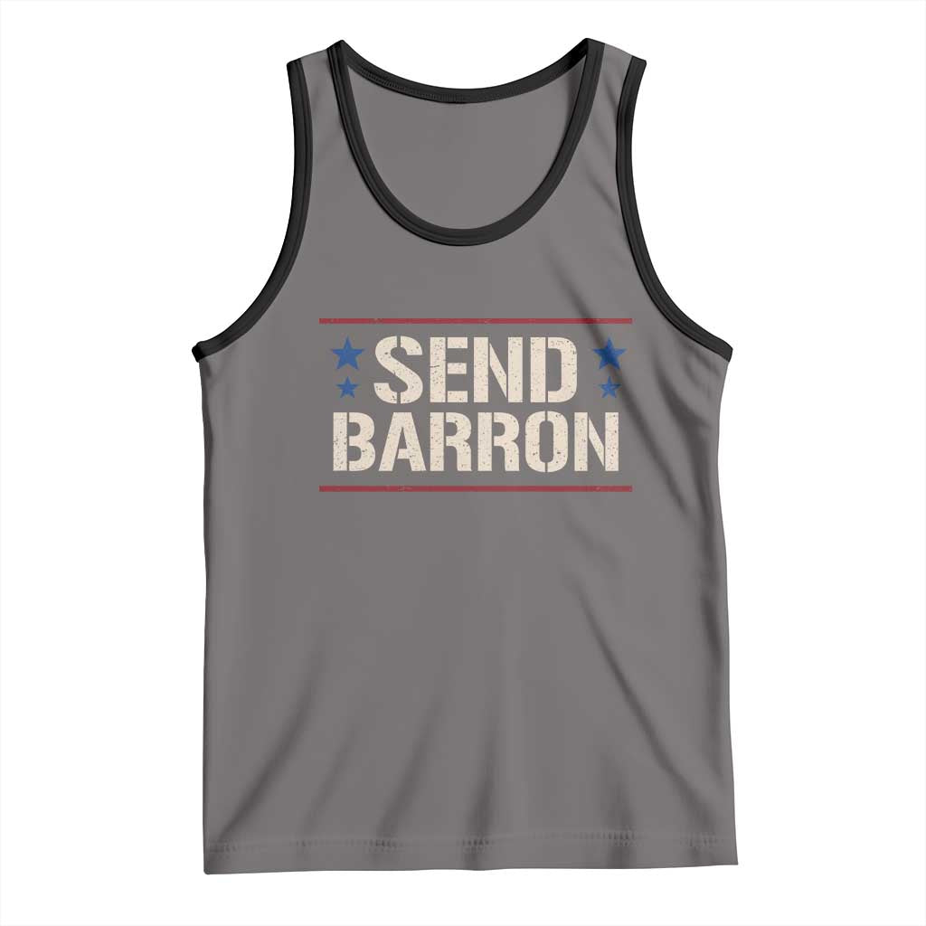 Send Barron Tank Top Viral Hashtag Political Protest