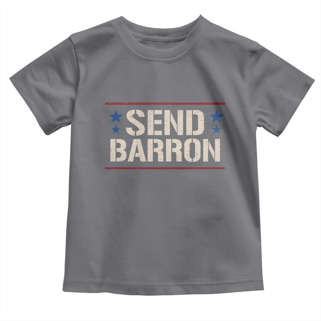 Send Barron Toddler T Shirt Viral Hashtag Political Protest