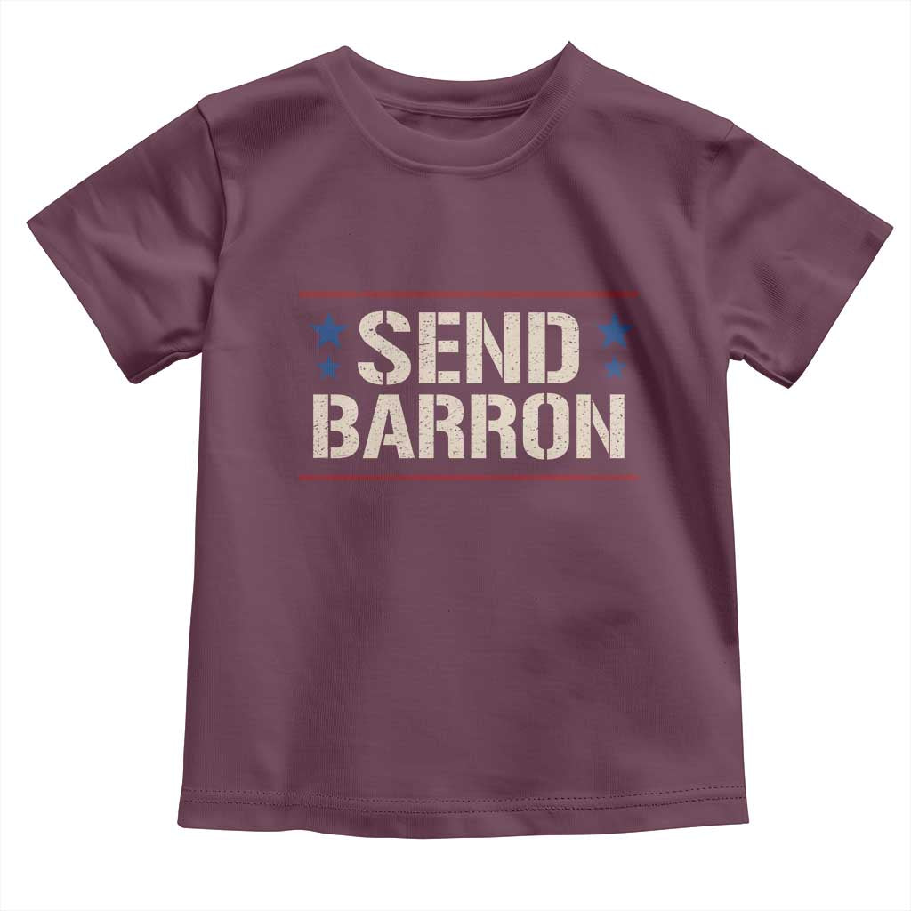 Send Barron Toddler T Shirt Viral Hashtag Political Protest