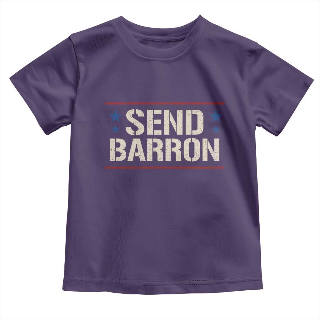Send Barron Toddler T Shirt Viral Hashtag Political Protest