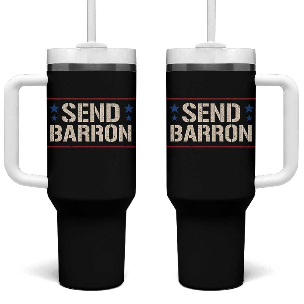 Send Barron Tumbler With Handle Viral Hashtag Political Protest