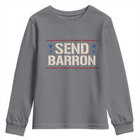 Send Barron Youth Sweatshirt Viral Hashtag Political Protest
