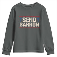 Send Barron Youth Sweatshirt Viral Hashtag Political Protest