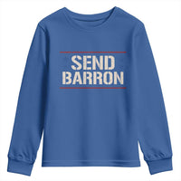 Send Barron Youth Sweatshirt Viral Hashtag Political Protest